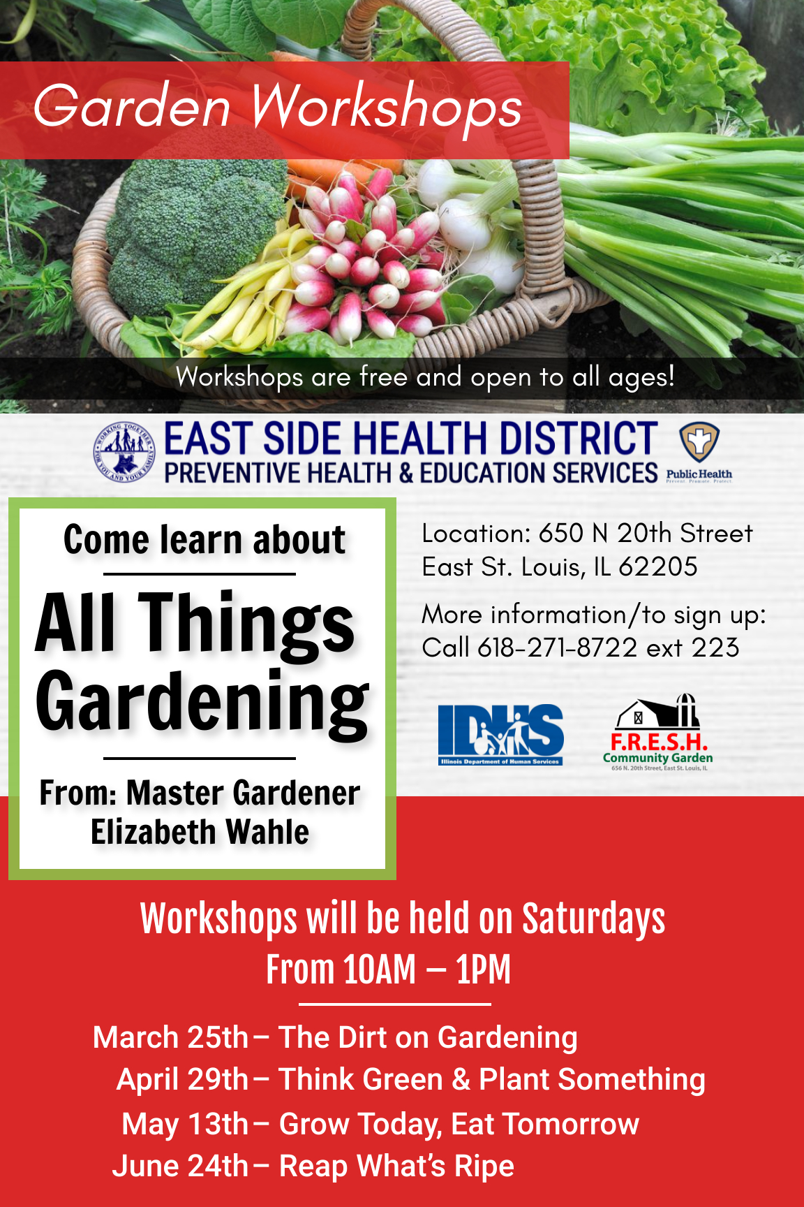 East Side Health District's Garden Workshops
